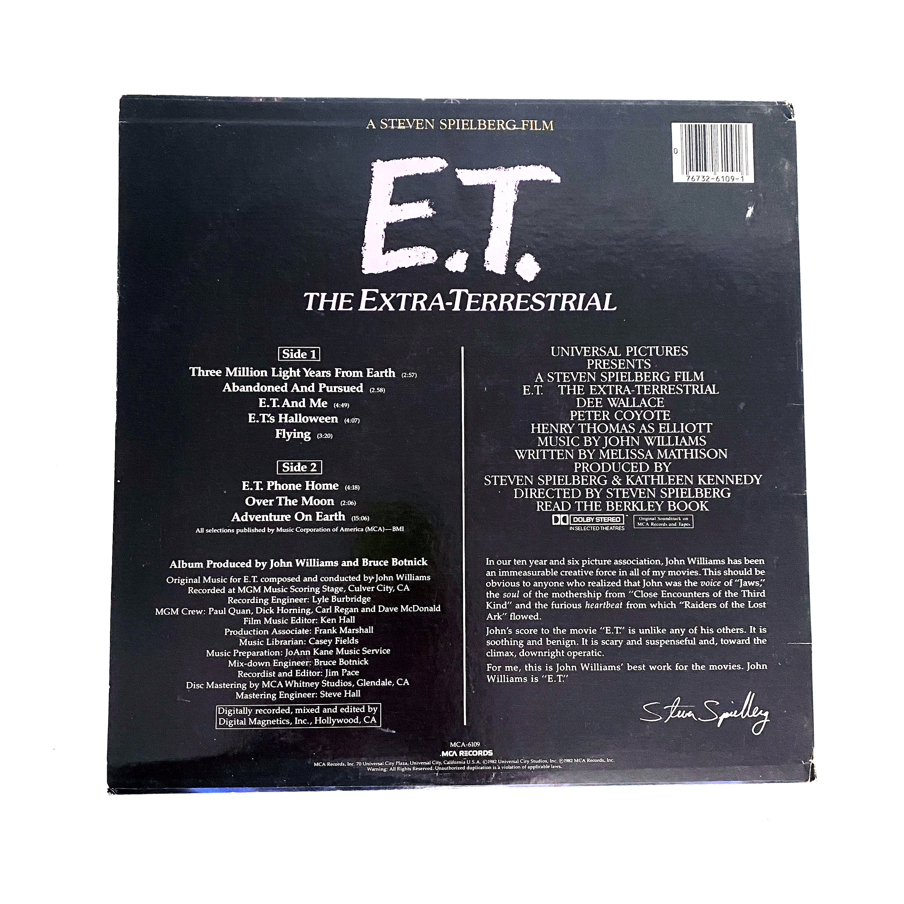 Vintage Original ET the Extra Terrestrial Motion Picture