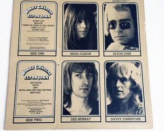 Vintage Elton John Honky Chateau 1972 12