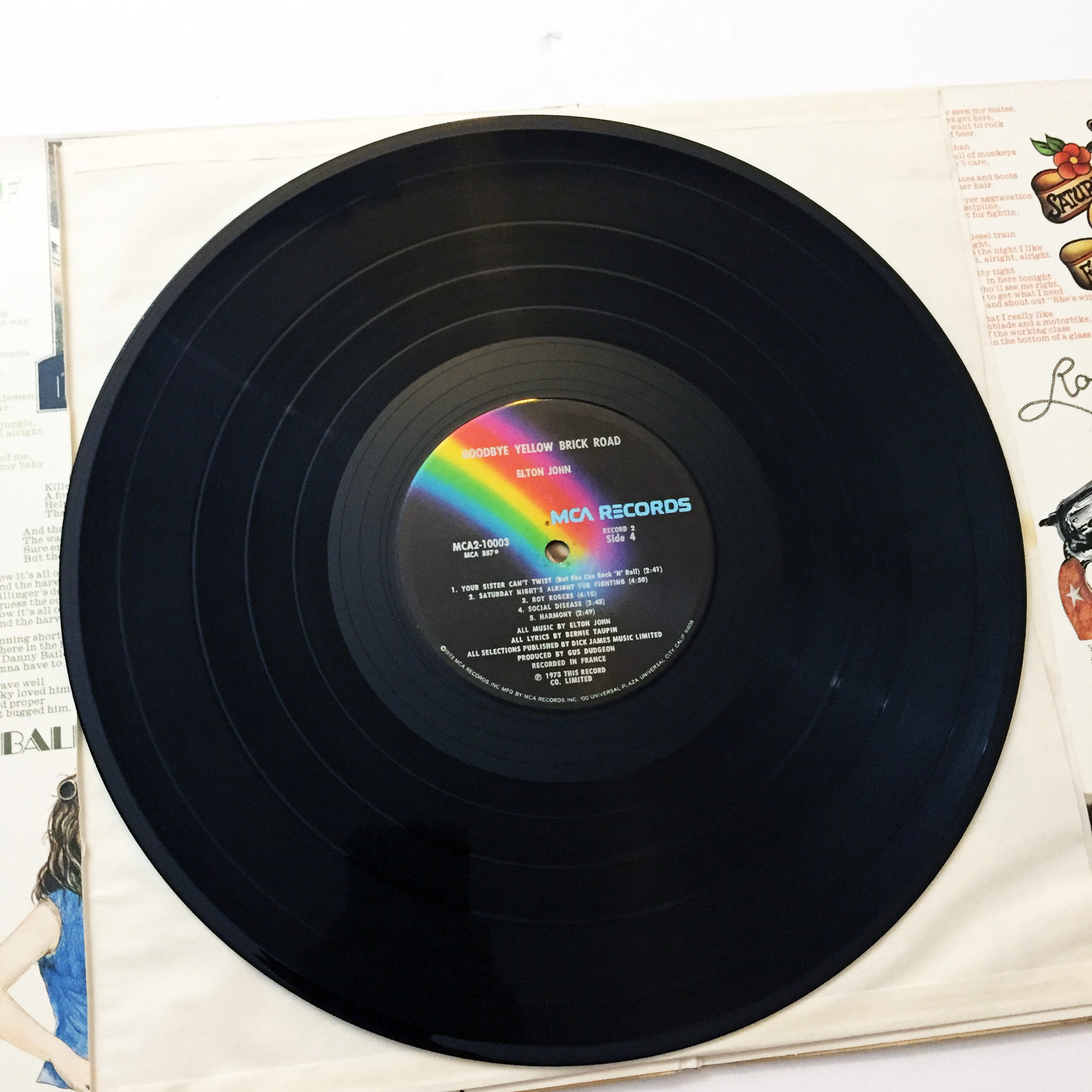 2xLP, Gat. Elton John. Goodbye Yellow Brick Road – falsotecho, image size:2448x2448