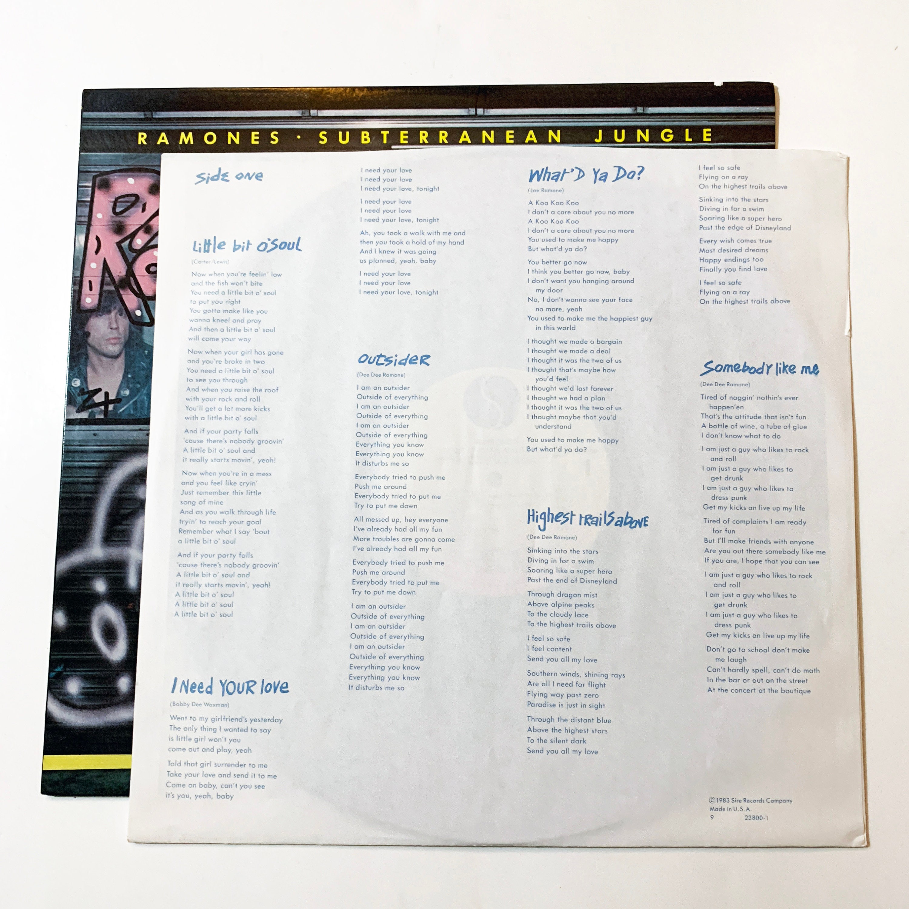 米LP Ramones Subterranean Jungle 9238001 SIRE /00260 MzgtNzk5Mi5qcGVn.jpeg