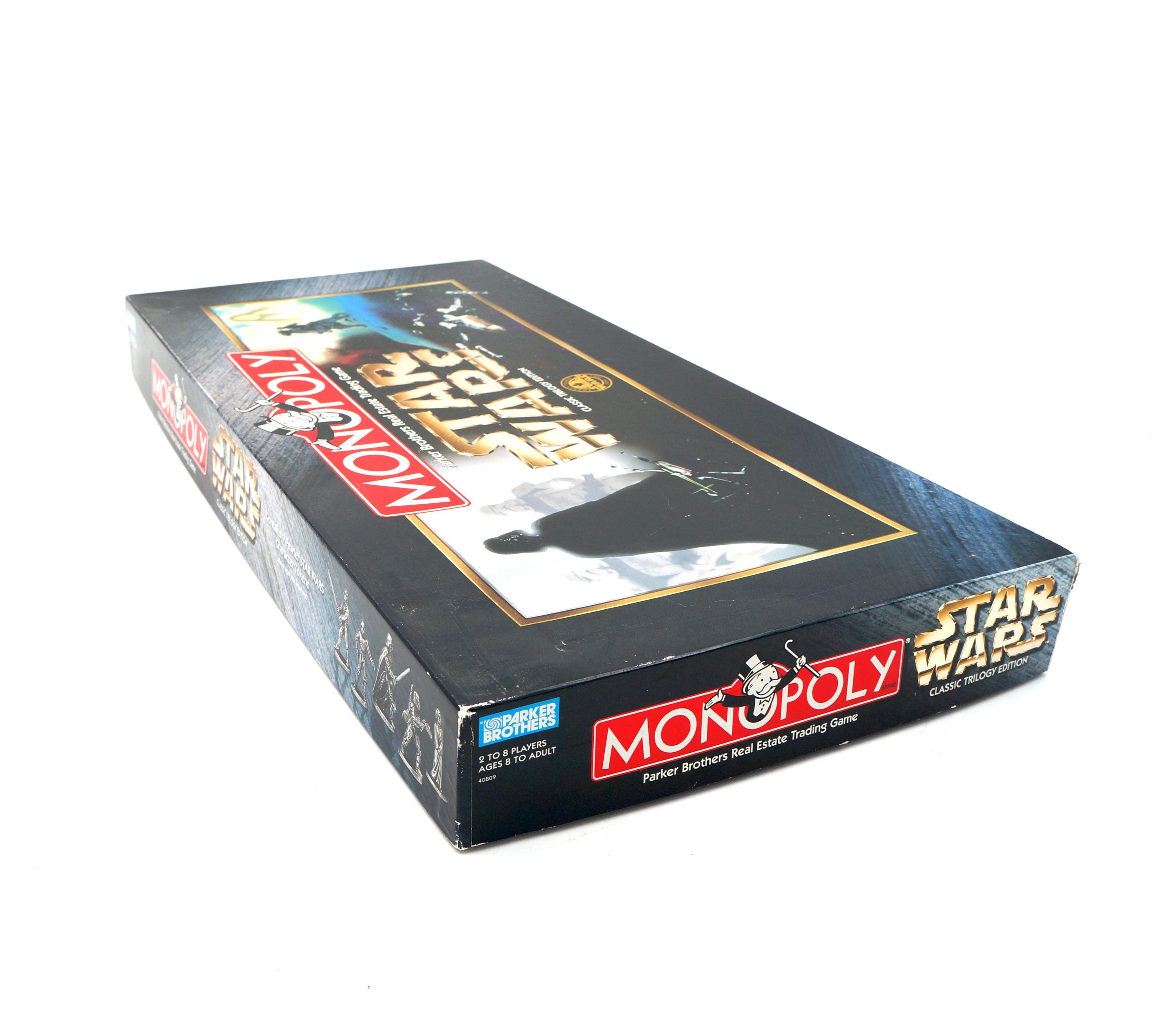 Vintage 1996 Star Wars Monopoly Classic Trilogy Edition Board Game
