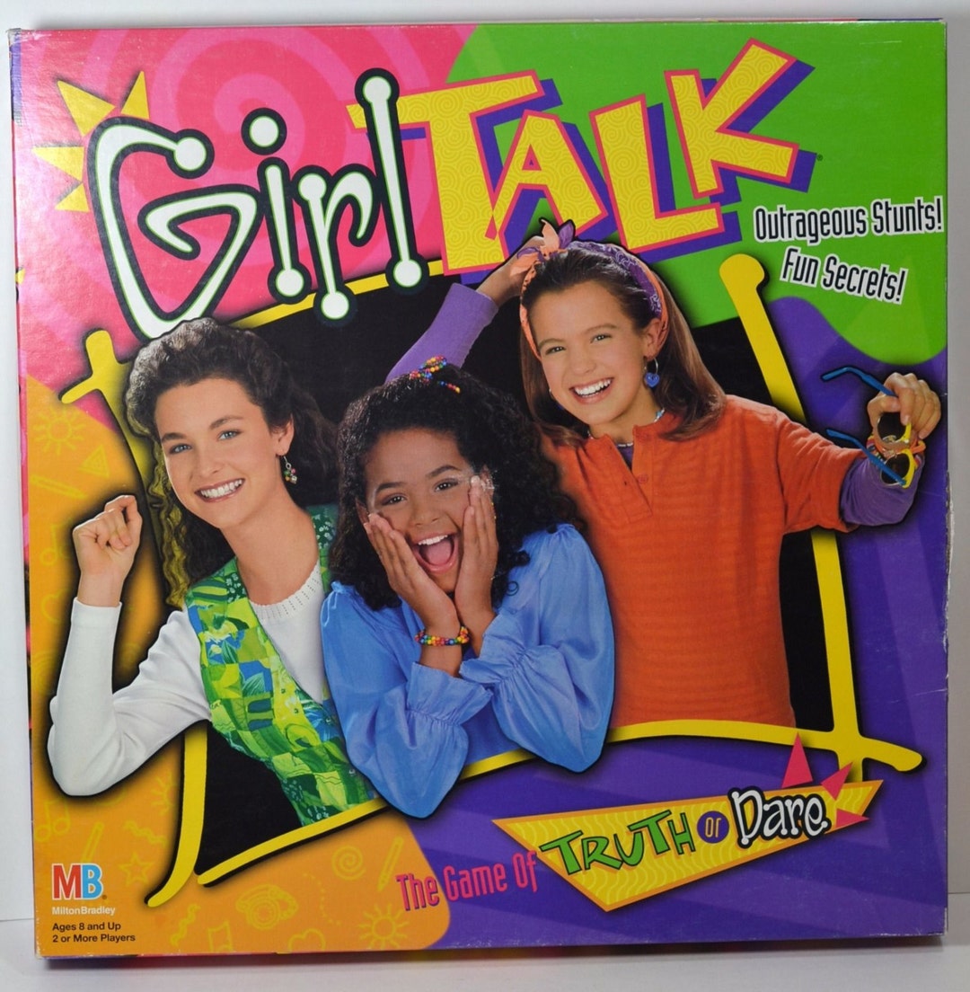 Vintage Girl Talk Truth or Dare Board Game Complete 1995 - Etsy