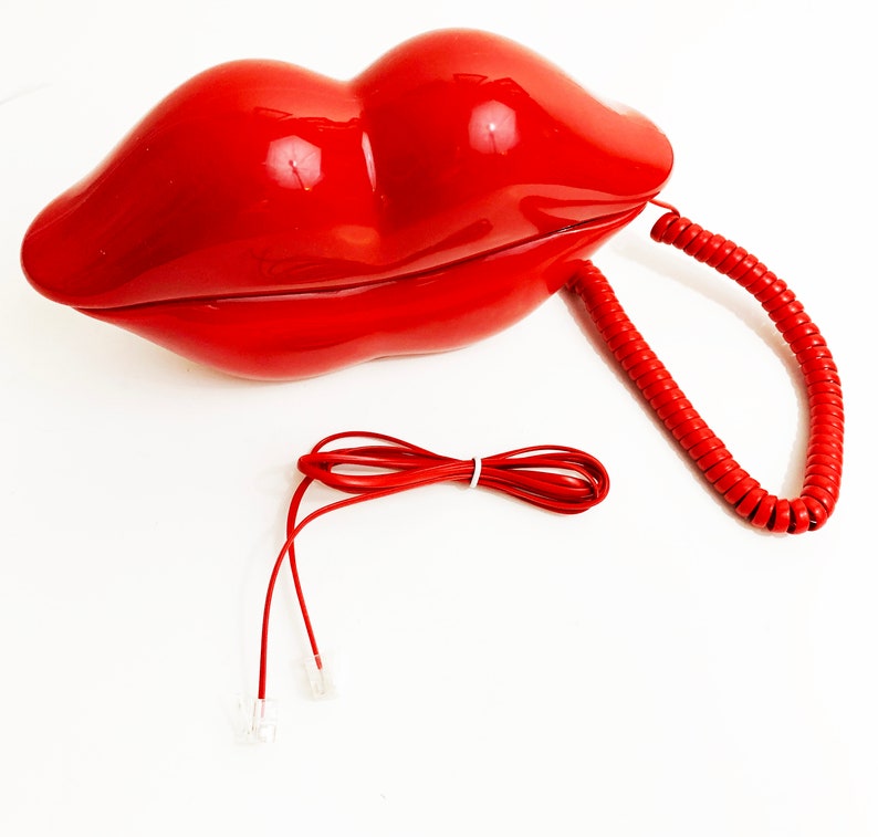 Vintage Novelty Mouth Lips Phone 1990s Working Telephone Etsy