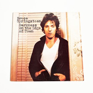Vintage Bruce Springsteen Darkness on the Edge of Town 1978 Vinyl LP Record Vinyl Album 70s 1970s Rock