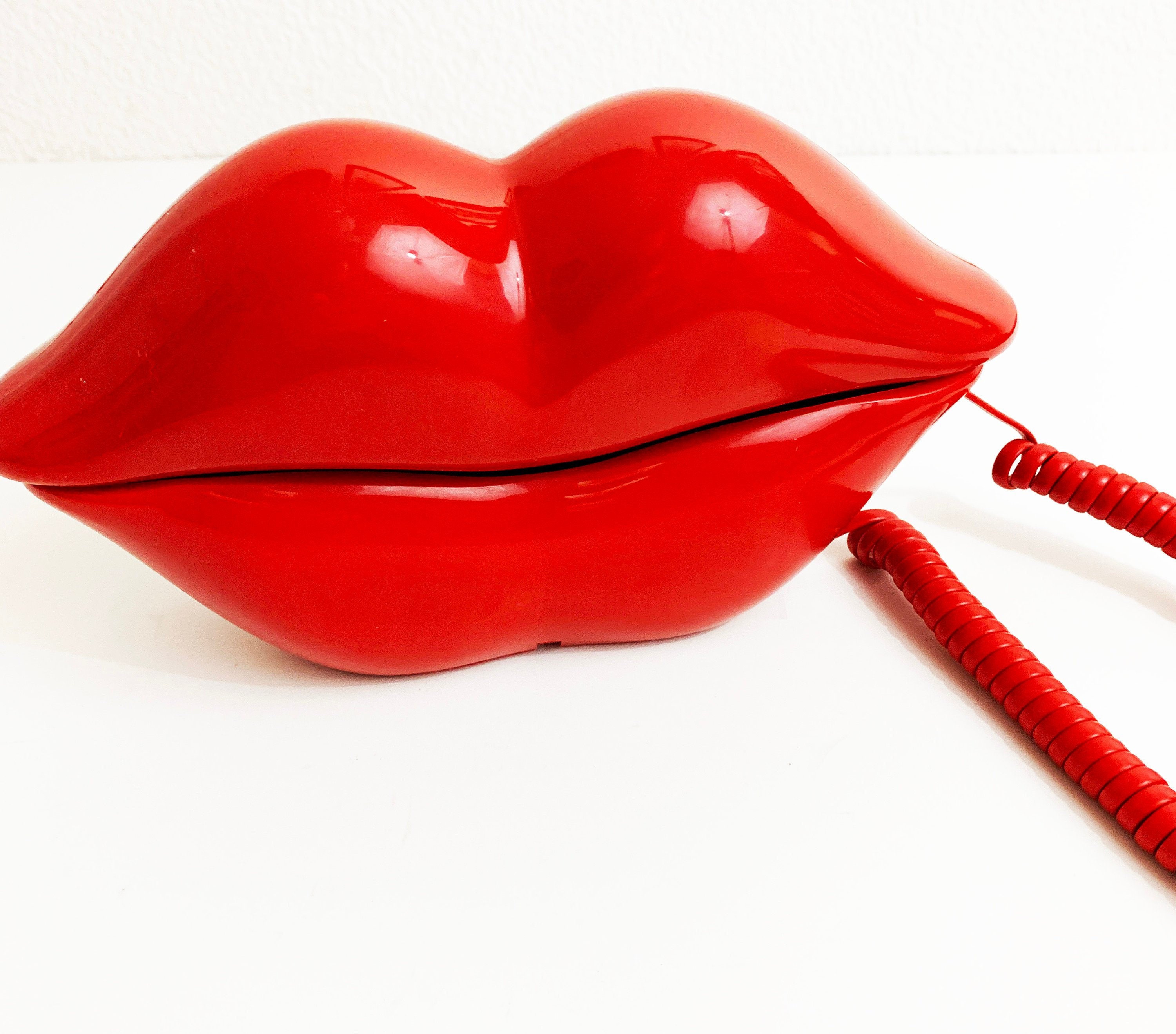 Vintage Novelty Mouth Lips Phone 1990s Working Telephone Etsy