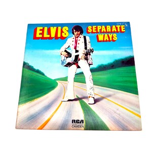 Vintage Original Elvis Separate Ways 1972 LP with Record Album Vinyl 1970 70s