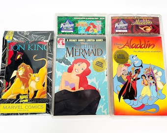 Vintage 1990s The Little Mermaid Aladdin Lion King Disney Treat Pedigree Collectors Pack Sealed New Nos 1990s Early 90s