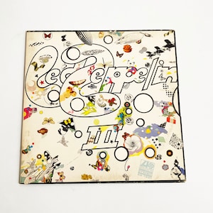 Vintage Led Zeppelin III LP Record Album Vinyl 1970 70s Vinyl 1970s Classic Rock 7201 12&quot;