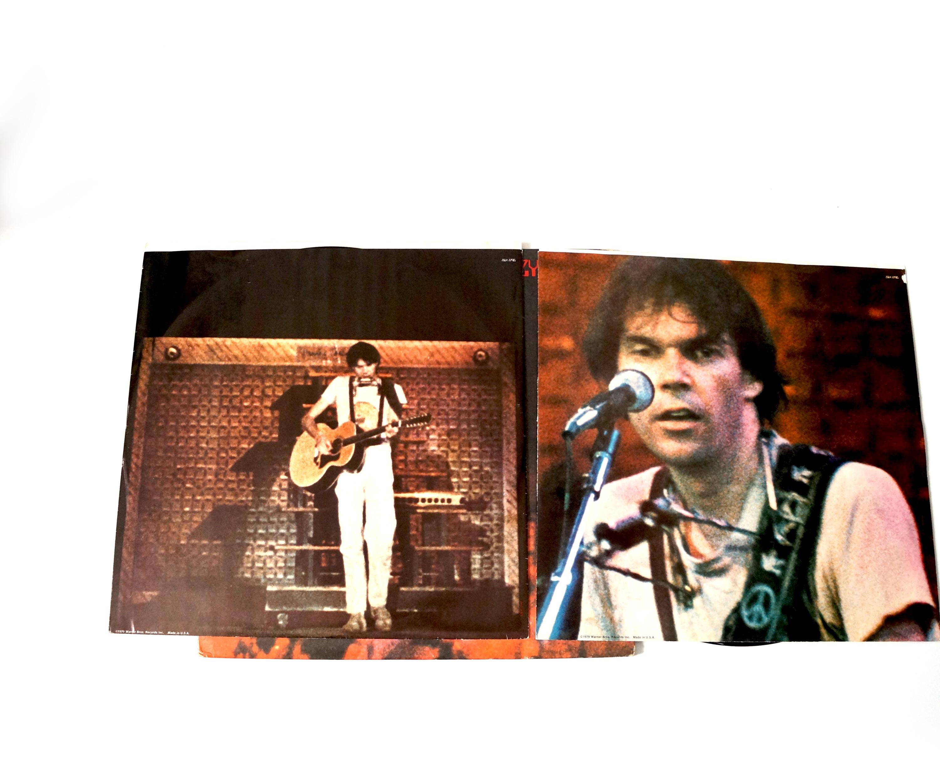 Vintage Neil Young and Crazy Horse Live Rust 1979 Live Vinyl Album