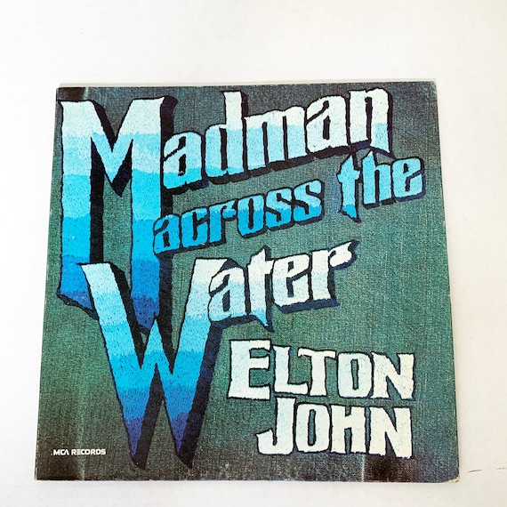 Vintage Elton John Madman Across the Water LP Record Vinyl Album