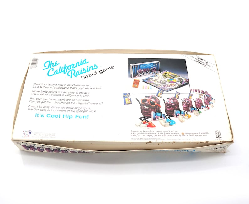 Vintage 1987 California Raisins Board Game 1980s Complete 80s - Etsy