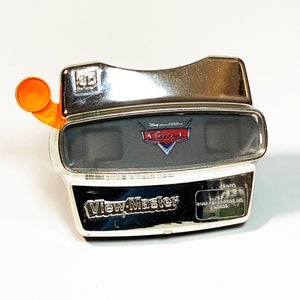 Vintage Cars View Master 3D Toy in Chrome Black Viewmaster Toys Disney Pixar