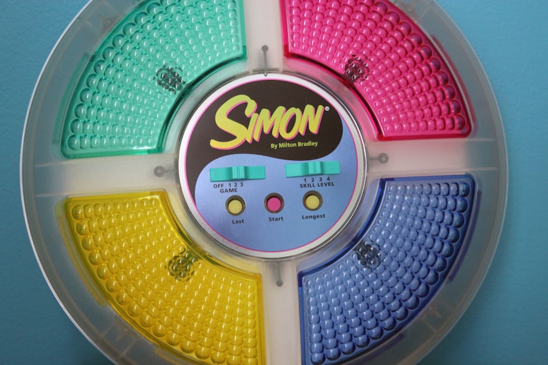 Vintage Simon Clear Electronic Game Milton Bradley Toy image 1