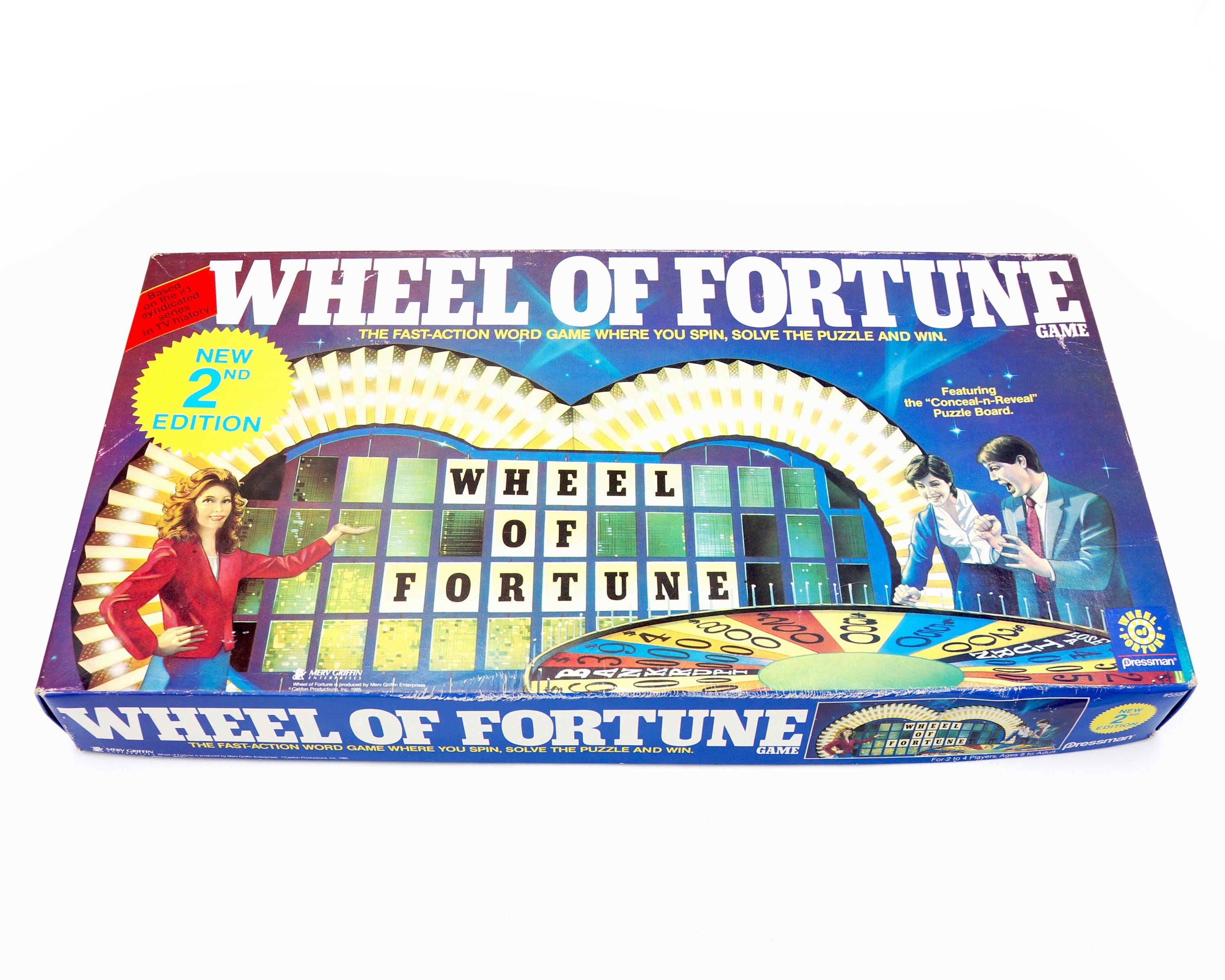 Vintage 1985 Pressman Wheel of Fortune Classic Game Show Board