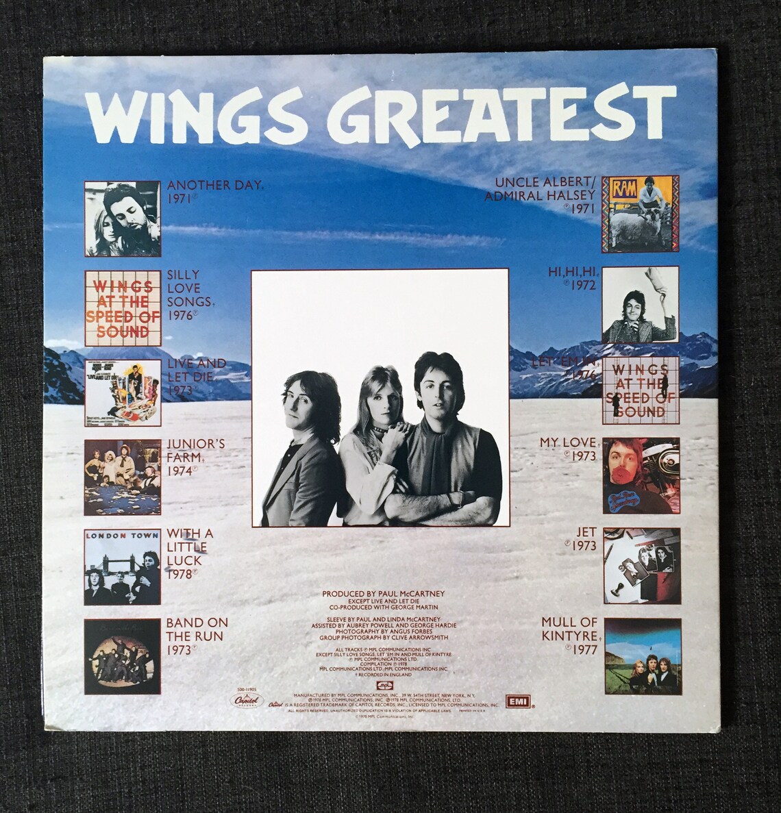 Vintage Wings Greatest Hits 1978 12 LP Record Vinyl Etsy
