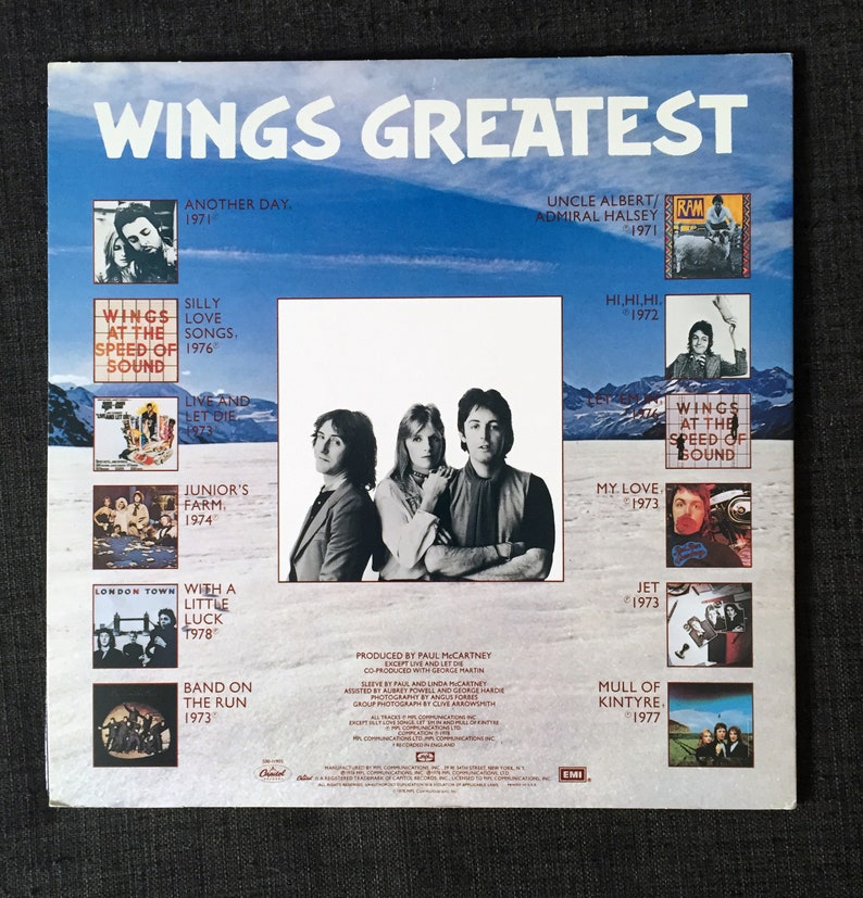 Vintage Wings Greatest Hits 1978 12 LP Record Vinyl Etsy
