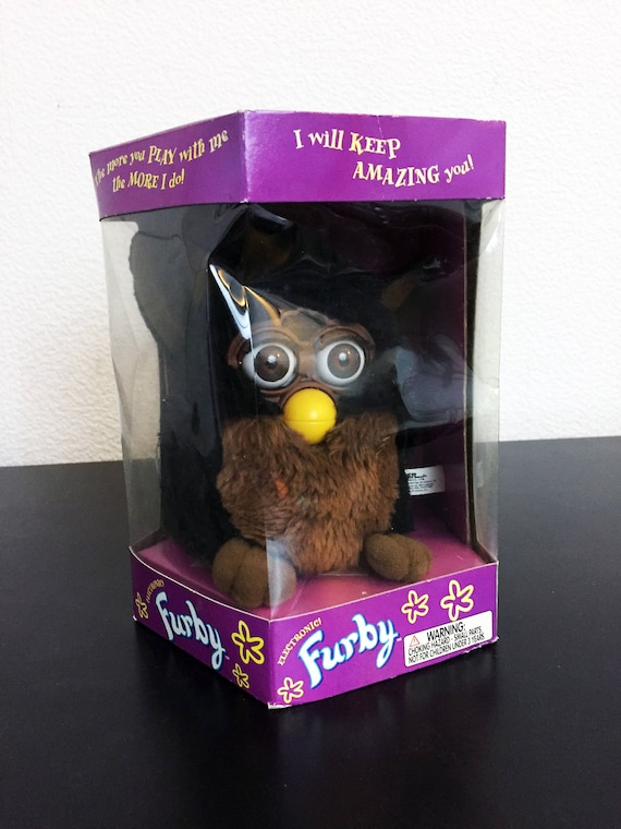 Vintage 1990s Black & Brown Furby in Original Box - Etsy