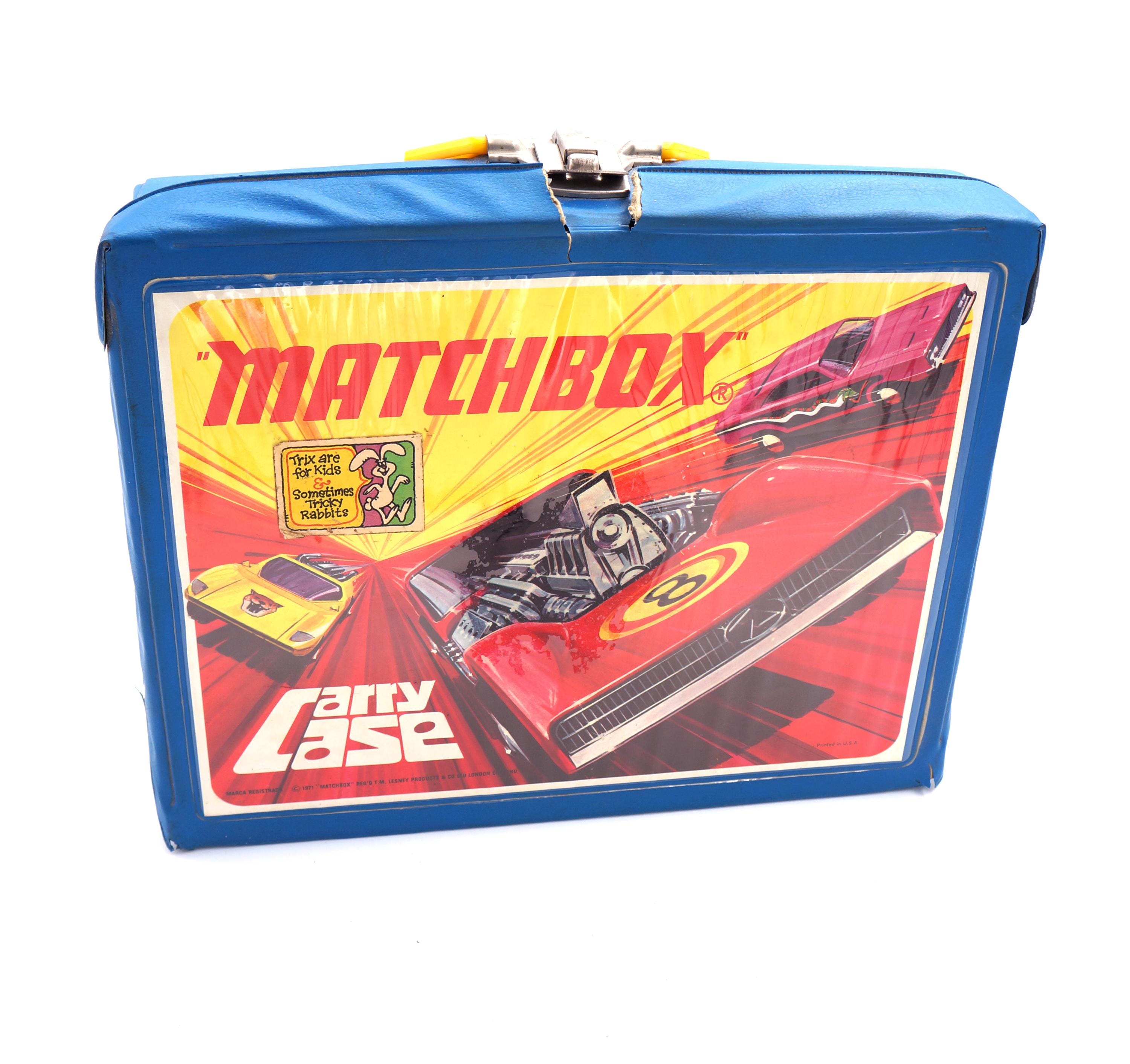 Vintage 1971 Matchbox Official Collector Car Carrying Case Blue