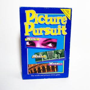 Vintage 1994 Picture Pursuit Board Game Parker Brothers Rare 100% Complete 1990s 90s Toy Trivial Pursuit