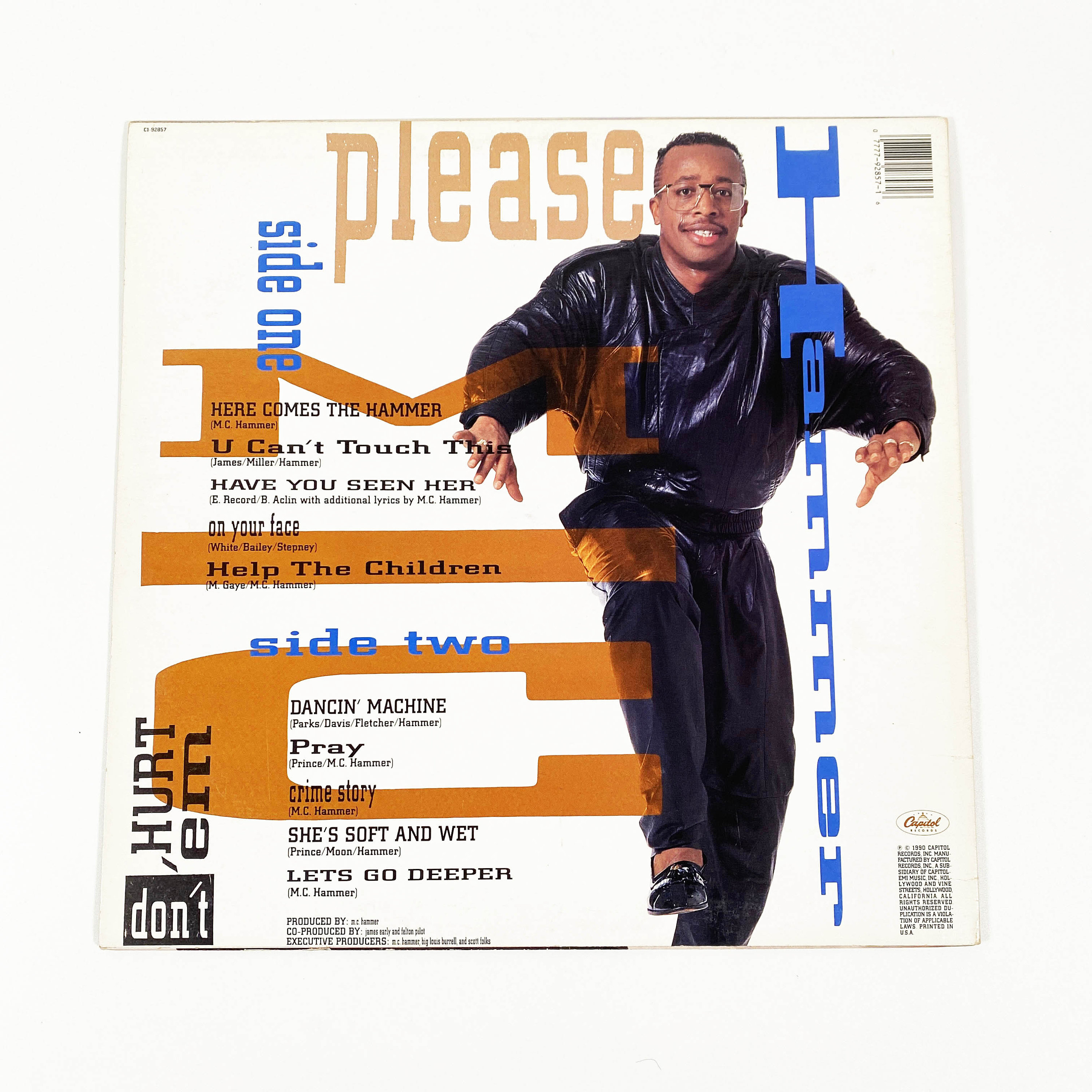 Vintage MC Hammer Please Hammer Don't Hurt 'em Album Vinyl
