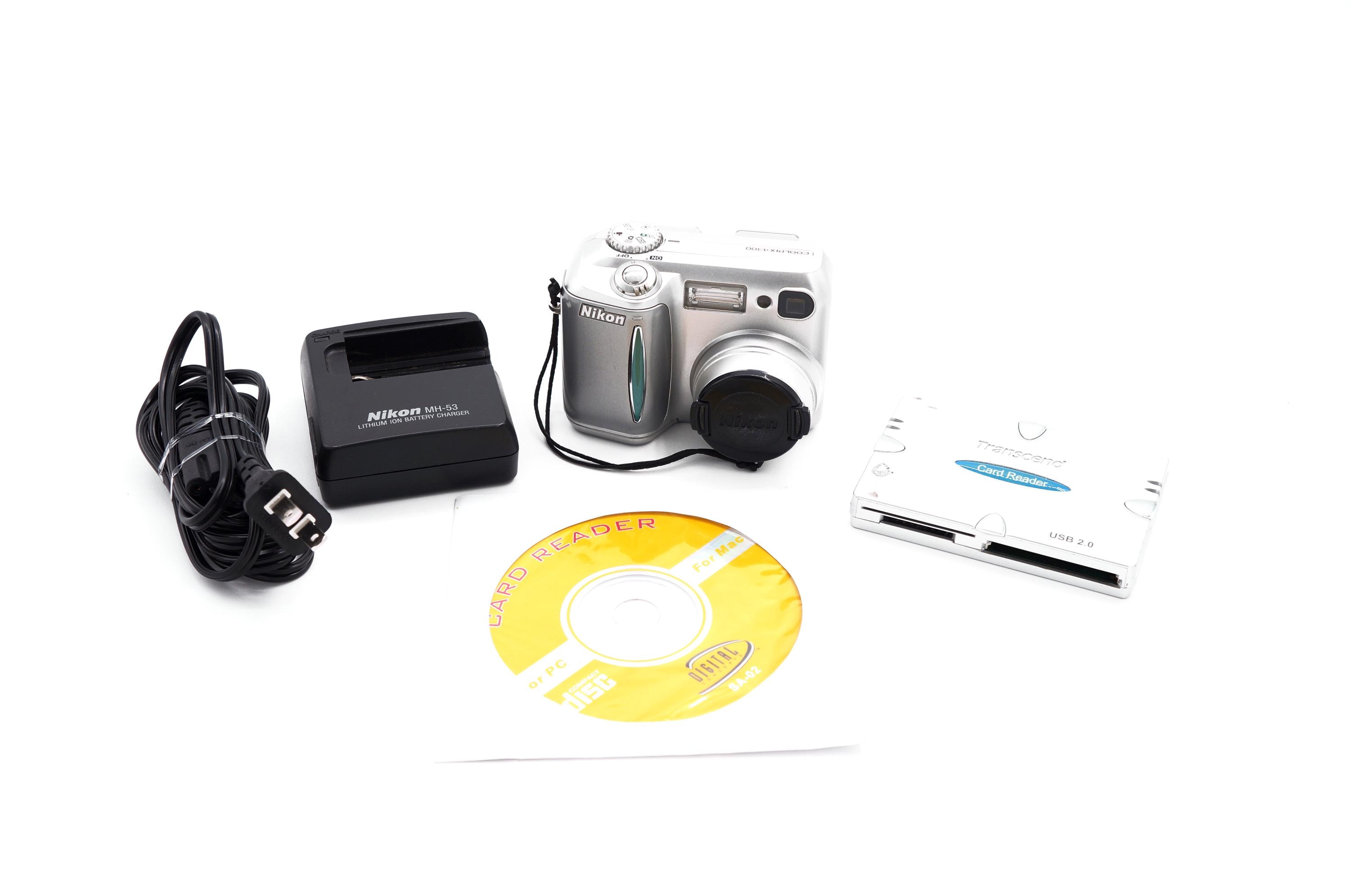 Vintage Nikon Coolpix 4300 4MP Digital Camera Zoom AF Point Shoot