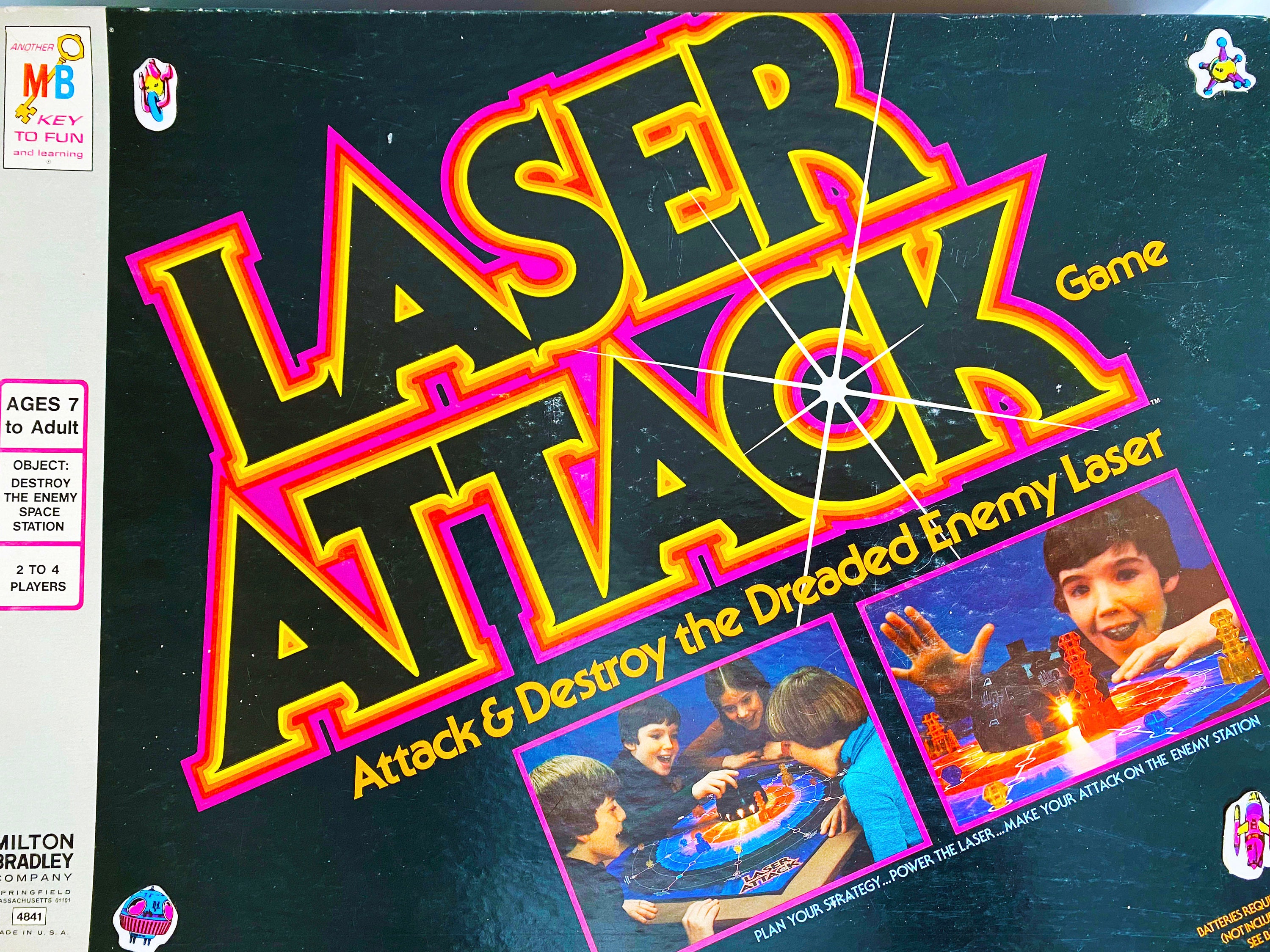 Vintage 1978 Laser Attack Game Board Game 100% Complete 70s Toys