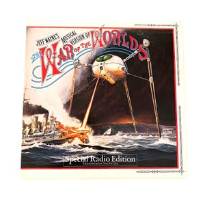 Vintage Jeff Wayne The War Of The Worlds Special Radio Edition Original Record 12 Vinyl 70s 1978 Album 12&quot; Spoken Word Radio