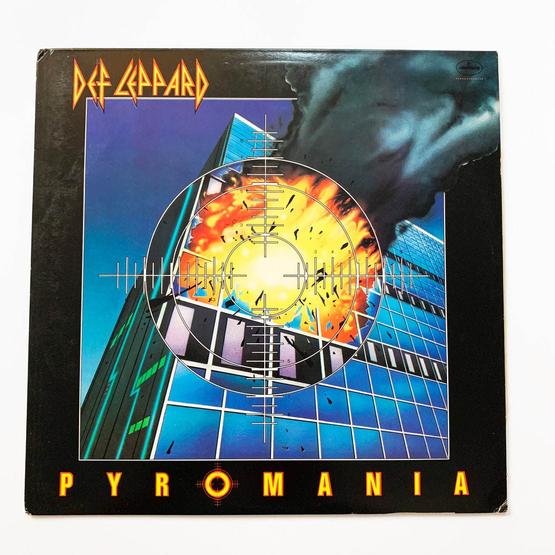 Vintage Def Leppard Pyromania Vinyl Record LP 1983 Album 12