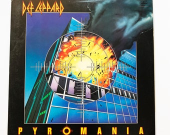 Vintage Vinyl Record Album by Def Leppard Titled Pyromania
