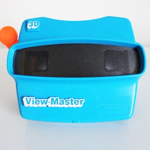 Vintage 1980s View Master 3D Toy in Blue Viewmaster 80s Toys