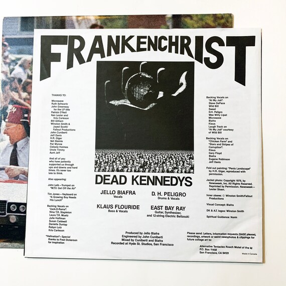Vintage Dead Kennedys Frankenchrist LP Record Vinyl Album 1985 