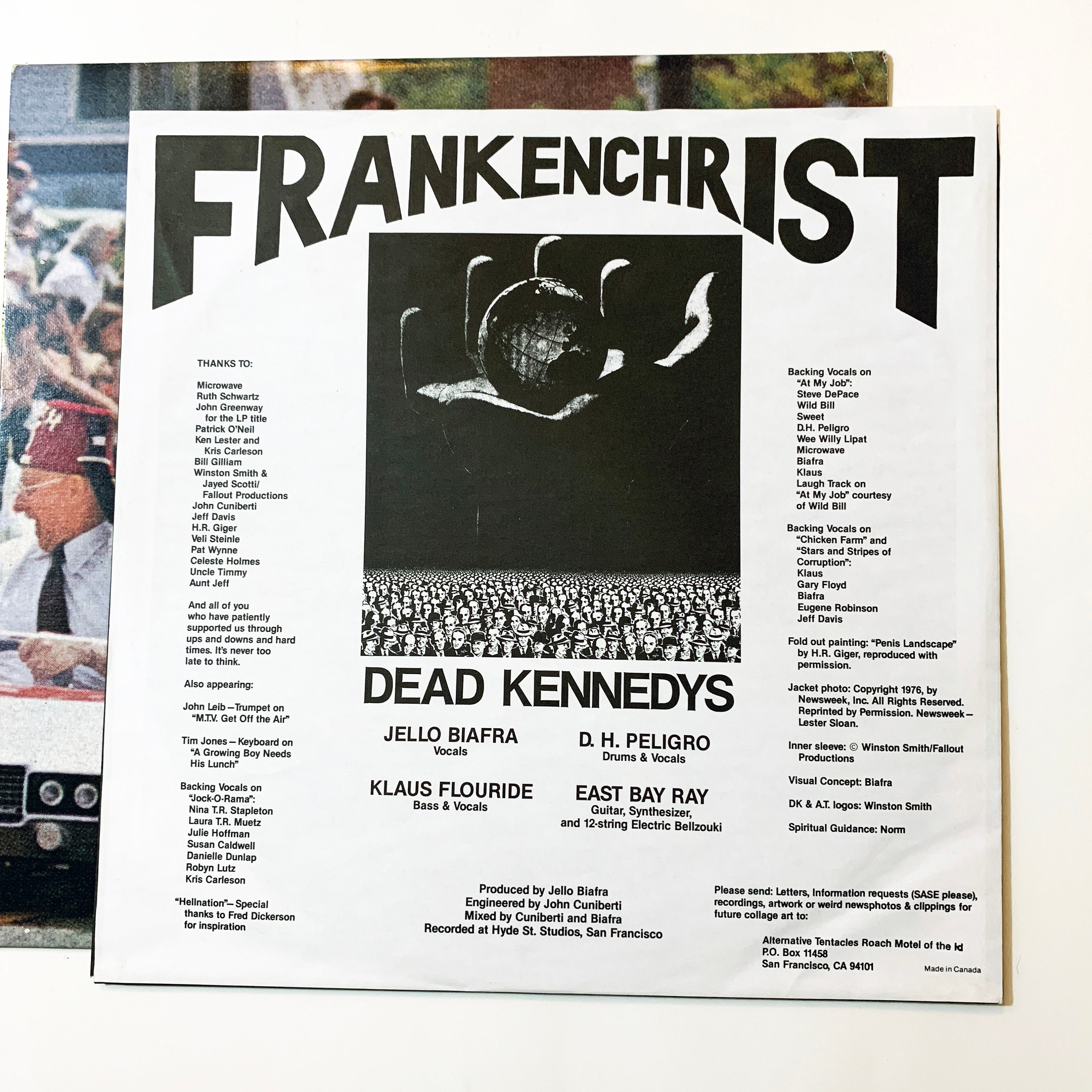 Vintage Dead Kennedys Frankenchrist LP Record Vinyl Album 1985
