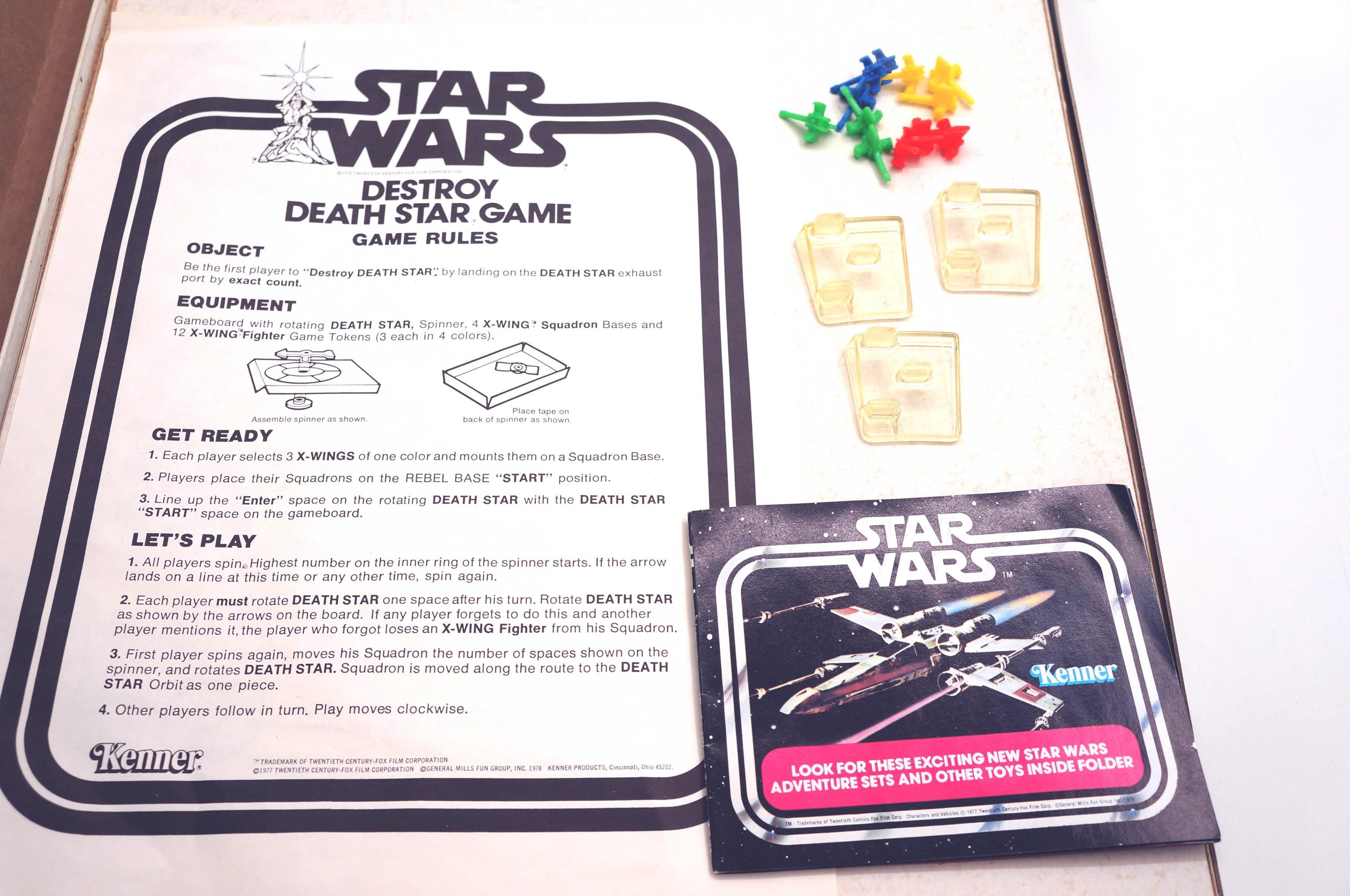 Vintage 1977 Kenner Star Wars Destroy Death Star Board Game 100