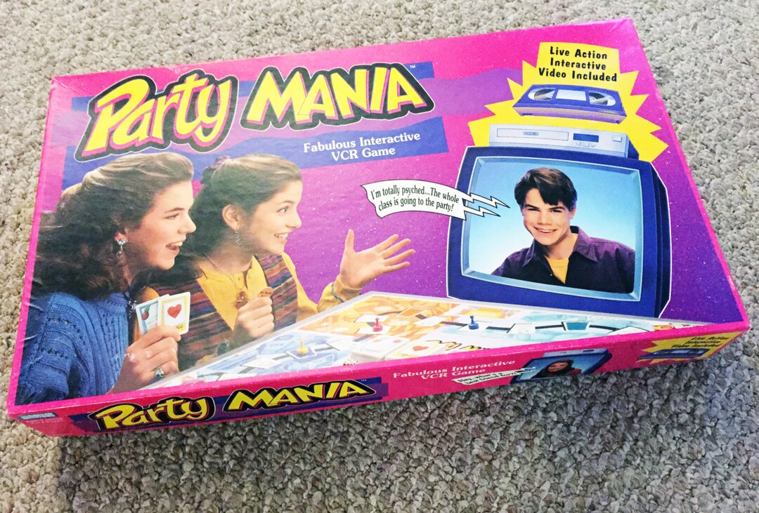 Vintage Party Mania VCR Interactive Game de Parker Brothers Etsy España