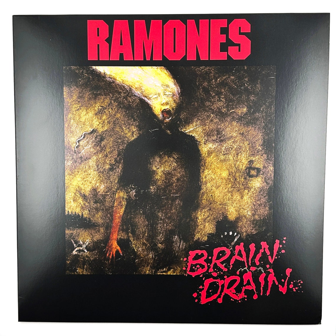Vintage Ramones Brain Drain Vinyl Record LP 1989 Album 12" 80s Punk Pet ...