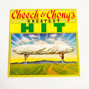 Vintage Cheech and Chong Greatest Hit LP Record Vinyl 12&quot; 1981 80s Comedy Movie Soundtrack Greatest Hits