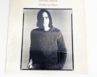 Vintage James Taylor Walking Man Record Vinyl LP 12" Album 1970 Folk 70s 1974