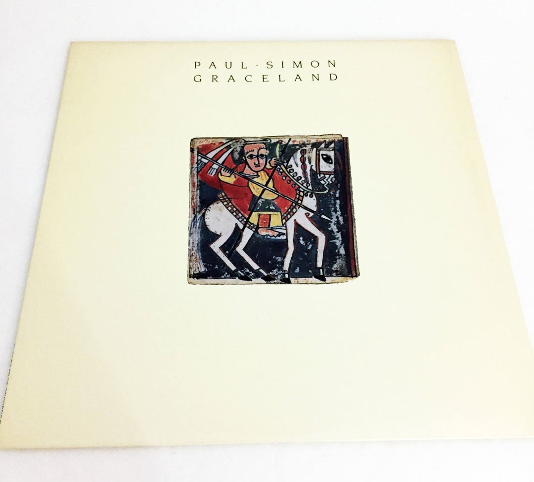 Vintage Original Paul Simon Graceland LP With Liner Record Album