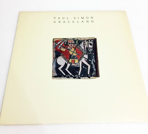 Vintage Original Paul Simon Graceland LP With Liner Record Album