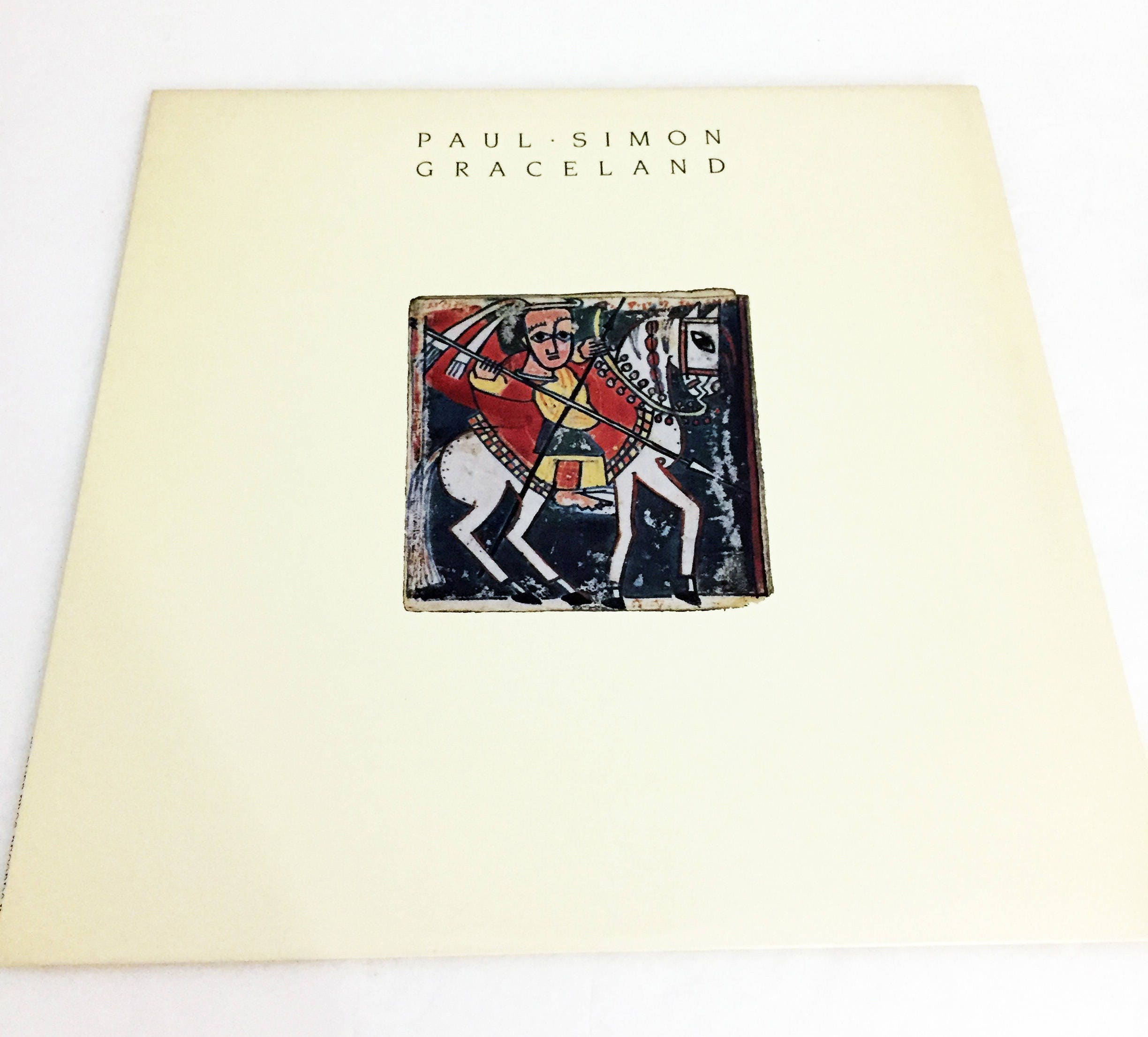 Vintage Original Paul Simon Graceland LP With Liner Record Album
