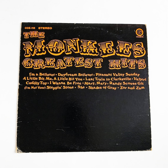 Vintage 1969 the Monkees Greatest Hits 12