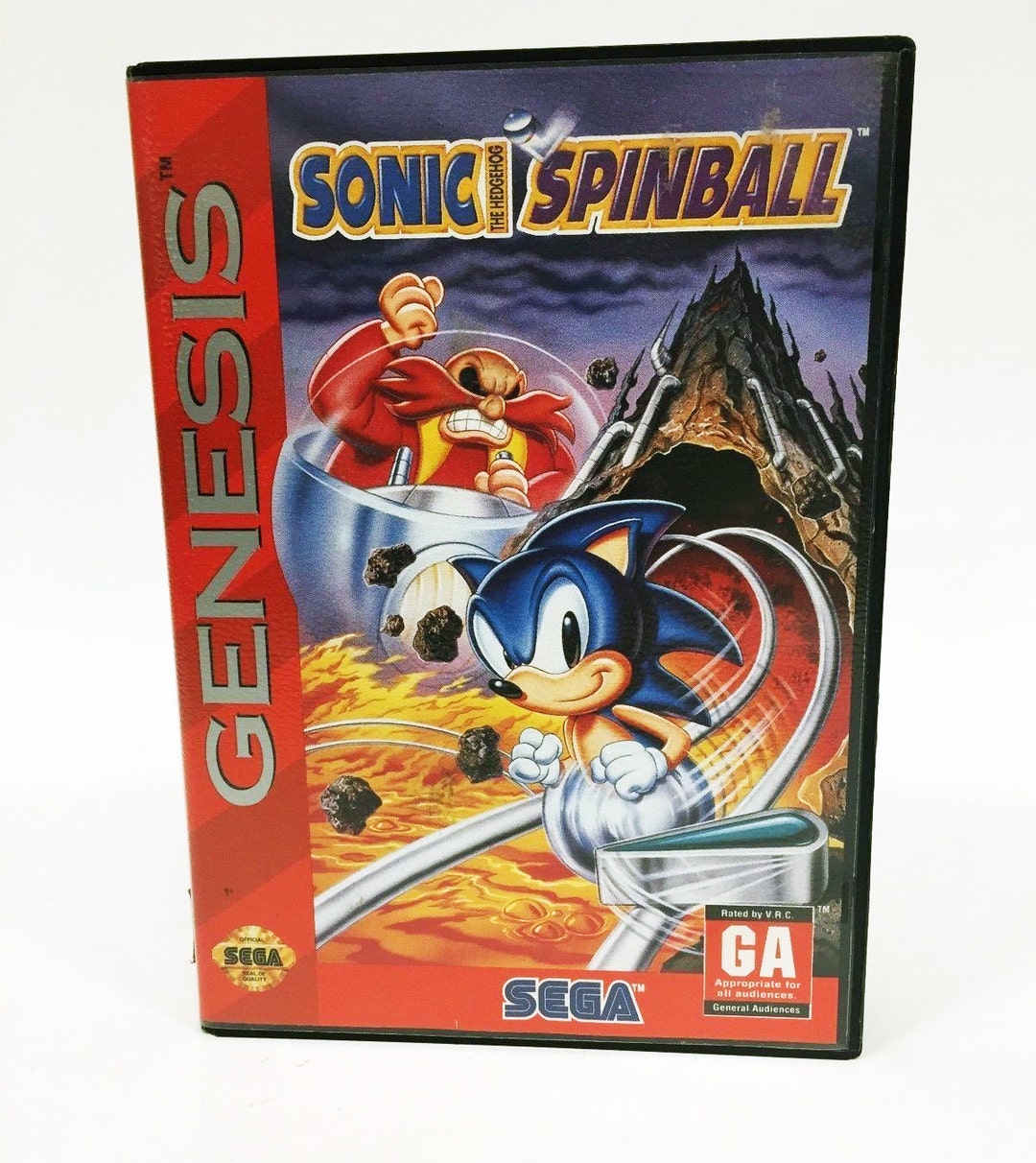 Sonic the Hedgehog 1991 Sega Genesis Complete Rare Game Tested Working Box