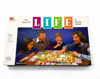 Vintage Game of Life Milton Bradley 100% Complete Classic Game 1985 1980s 80s Game Night