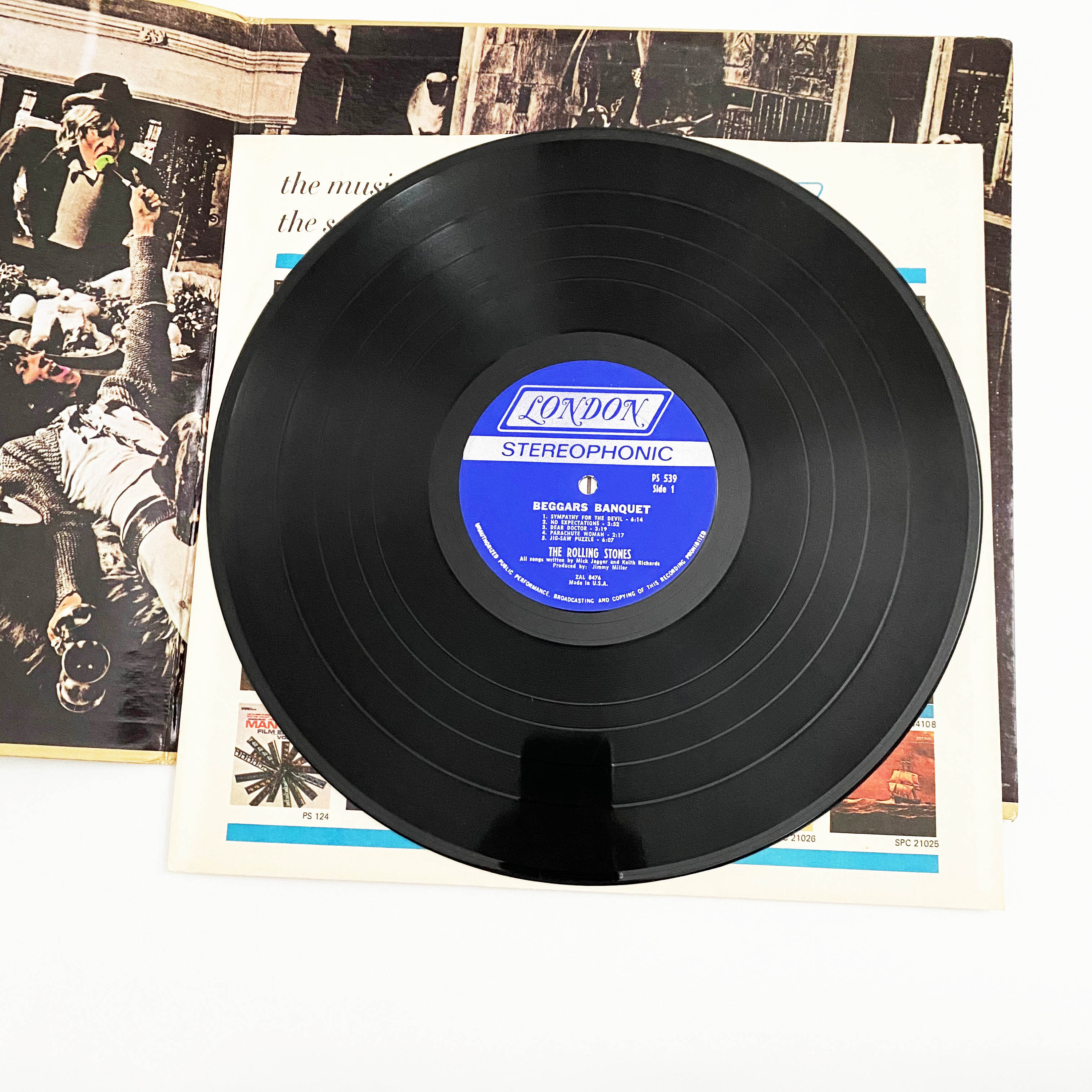 Vintage Rolling Stones Beggars Banquet LP Record Album Vinyl