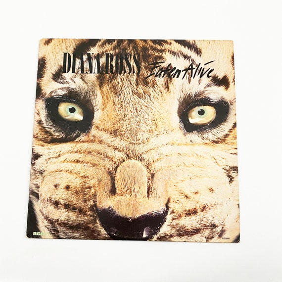 Vintage Eaten Alive Single by Diana Ross Original Album Record 12