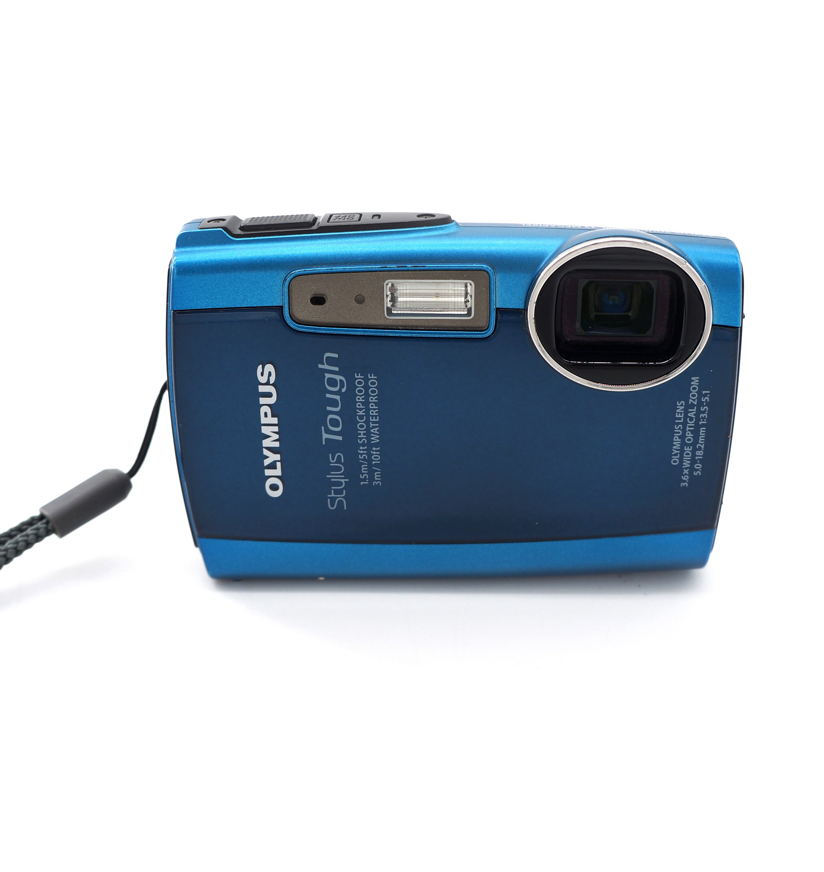 Vintage Waterproof Olympus Stylus Tough 3000 12MP Blue