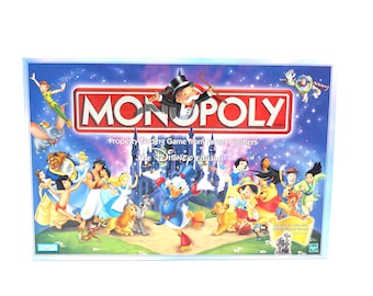 Vintage 2001 Parker Brothers Disney Monopoly Edition Board Game Y2K
