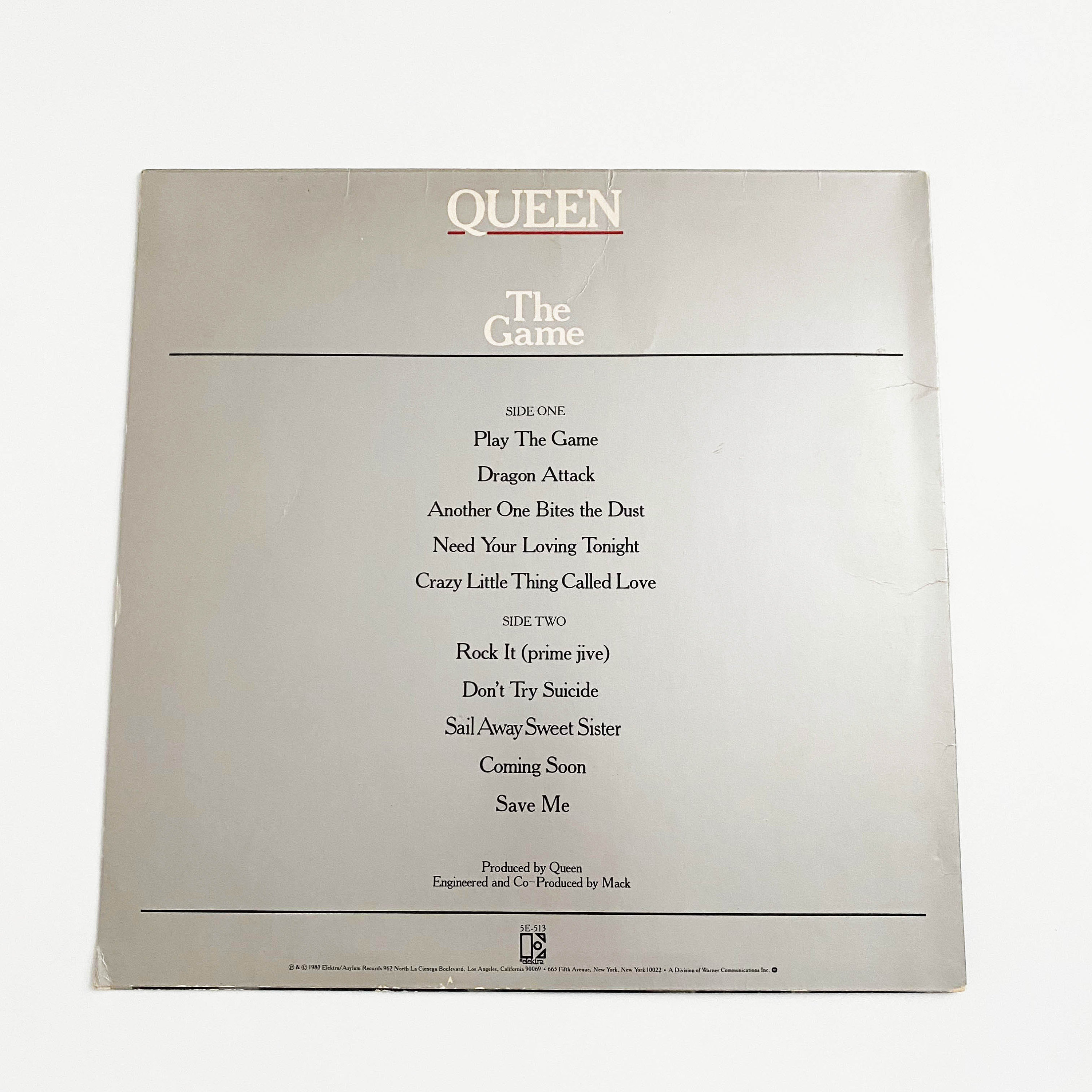 Vintage Queen the Game 1980 LP Record Vinyl Album 12