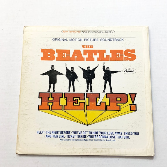Vintage the Beatles Help Soundtrack 1965 Gatefold Double