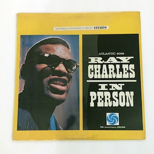 Vintage Ray Charles in Person LP Record Album Vinyl 1960  LP 12&quot; Excellent Condition 1960s